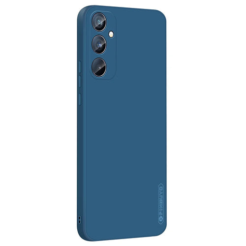 PINWUYO JK Touching Series For Samsung Galaxy S24 FE Case TPU Protective Phone Cover - Navy Blue - 1