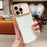 For iPhone 16 Pro Max Case Curly Wave Frame TPU Phone Cover Camera Protection - Ivory White - 1