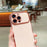 For iPhone 16 Pro Max Case Curly Wave Frame TPU Phone Cover Camera Protection - Ivory White - 7