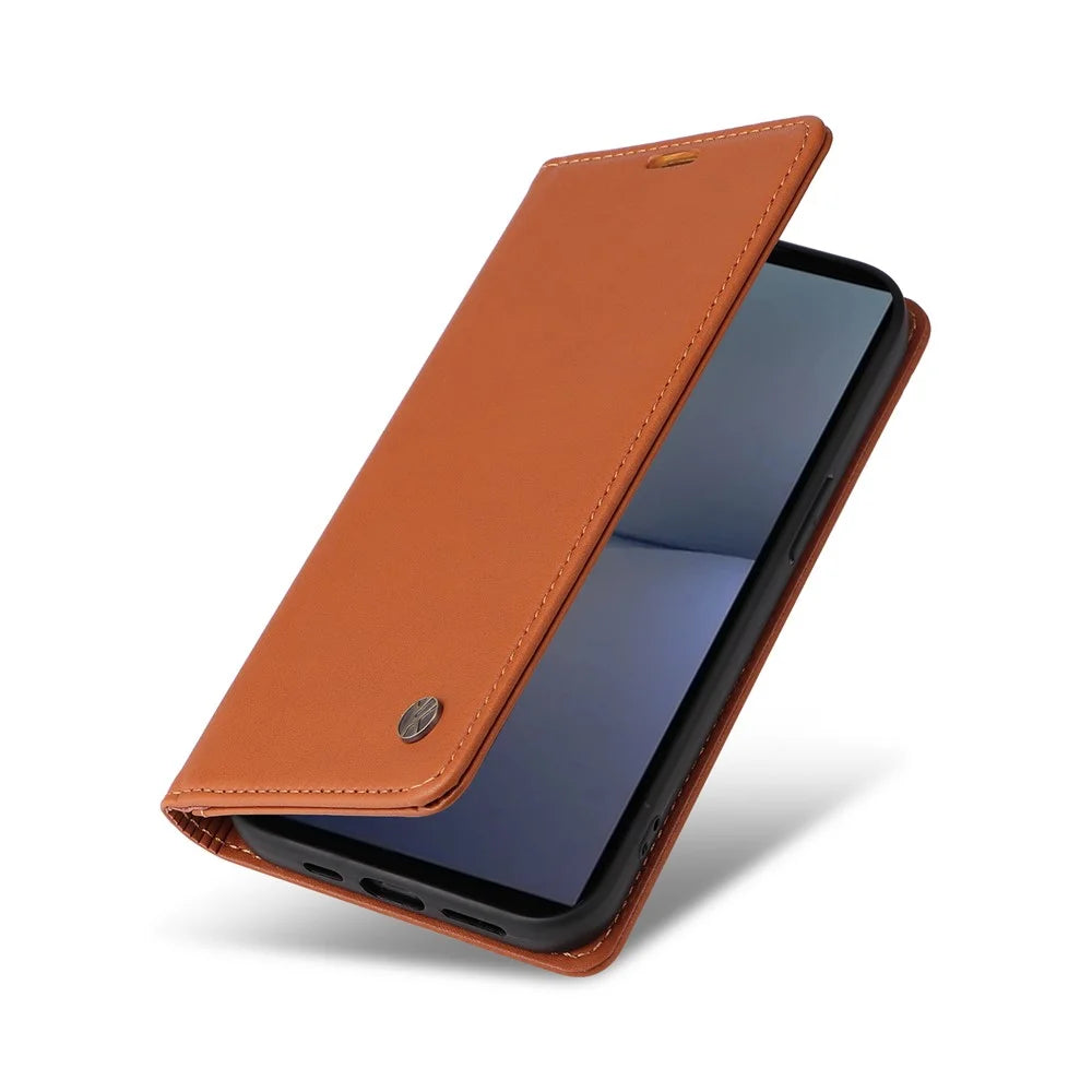 YIKATU YK-001 For Sony Xperia 1 VI Case Card Slot Stand Leather Phone Cover Wallet - Brown - 4