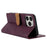 N.BEKUS CSJ-001 For iPhone 16 Pro Max Stand Case PU Leather Wallet Phone Cover - Wine Red - 4