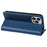 BKS-001 For iPhone 16 Pro Wallet Case Magnetic Closure PU Leather Phone Cover - Blue - 3