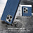 BKS-001 For iPhone 16 Pro Wallet Case Magnetic Closure PU Leather Phone Cover - Blue - 5