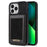 N.BEKUS For iPhone 16 Pro Kickstand Case RFID Blocking Leather+TPU Phone Cover with Card Slots - Black - 1