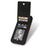 N.BEKUS For iPhone 16 Pro Kickstand Case RFID Blocking Leather+TPU Phone Cover with Card Slots - Black - 3