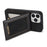 N.BEKUS For iPhone 16 Pro Kickstand Case RFID Blocking Leather+TPU Phone Cover with Card Slots - Black - 4