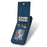 N.BEKUS For iPhone 16 Pro Max Card Slots Case RFID Blocking Leather+TPU Kickstand Phone Cover - Blue - 3