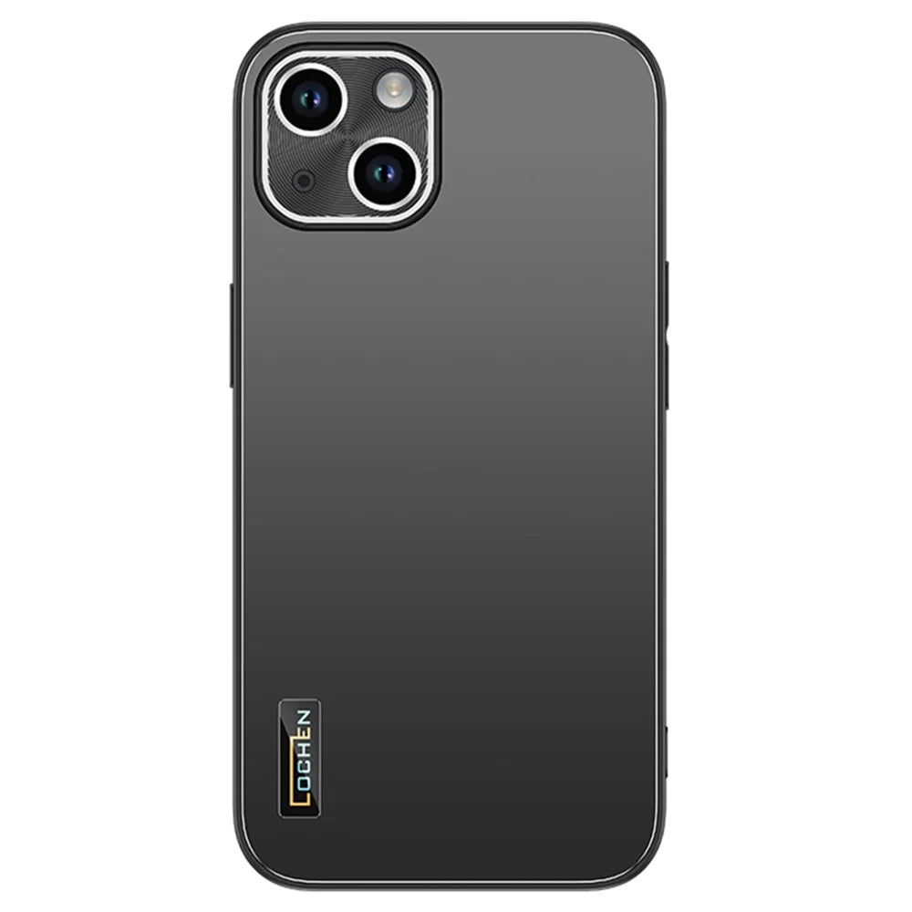 For iPhone 14 Case PC+TPU Shockproof Hybrid Phone Cover Camera Protection - Graphite Black - 1
