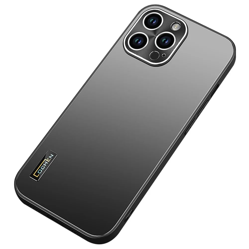 For iPhone 14 Pro Case Shockproof Protective PC+TPU Phone Cover - Graphite Black - 1