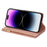 For iPhone 16 Pro Max Case Leather Wallet Phone Cover Starry Sky Carving - Rose Gold - 4
