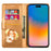 For iPhone 16 Pro Max Case Glitter Leather Stand Phone Cover Zipper Pocket - Gold - 2