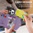 N.BEKUS For iPhone 16 Pro Max Leather Zipper Case Card Holder Phone Cover with Shoulder Strap - Purple - 7