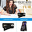 N.BEKUS For iPhone 16 Pro Max Kickstand Case Leather+TPU Card Slot Phone Cover - Black - 6