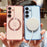 For Samsung Galaxy S24 Magnetic Case Love Hearts Pattern Soft TPU Phone Cover - Rose Pink - 4