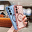 For Samsung Galaxy S24 Magnetic Case Love Hearts Pattern Soft TPU Phone Cover - Rose Pink - 5