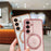 For Samsung Galaxy S24 Magnetic Case Love Hearts Pattern Soft TPU Phone Cover - Rose Pink - 6