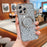For iPhone 16 Pro Max Case Compatible with MagSafe TPU Phone Cover Glitter Leopard Print Pattern - Silver - 2