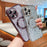 For iPhone 16 Pro Max Case Compatible with MagSafe TPU Phone Cover Glitter Leopard Print Pattern - Silver - 5