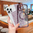 For iPhone 16 Pro Max Case Compatible with MagSafe TPU Phone Cover Glitter Leopard Print Pattern - Silver - 6