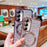 For Samsung Galaxy S23 Magnetic Case Glitter Leopard Print TPU Electroplating Phone Cover - Rose Pink - 6