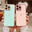For iPhone 16 Pro Case Electroplating Soft TPU Phone Cover Hollow Love Heart - Pink - 4