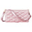 CSJ-P2 For Samsung Galaxy S24 FE Case Rhombus Stitching Leather Wallet Phone Cover with Straps - Rose Gold - 5