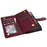 CSJ-P2 For iPhone 16 Pro Wallet Case Stitching Leather Phone Cover with Straps - Wine Red - 3
