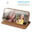 DUX DUCIS Hivo Series for iPhone 16 Pro Case Cowhide Leather Wallet Phone Cover Stand View - Brown - 3