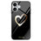 For iPhone 16 Case Tempered Glass+PC+TPU Lightweight Phone Protector - Love / Black - 1
