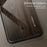 For iPhone 16 Pro Max Case TPU Frame Tempered Glass Back Phone Cover Wood Texture - Orange - 4