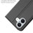 For iPhone 16 Plus Case Card Slot Stand Strong Magnetic Closure PU Leather Phone Cover - Black - 5