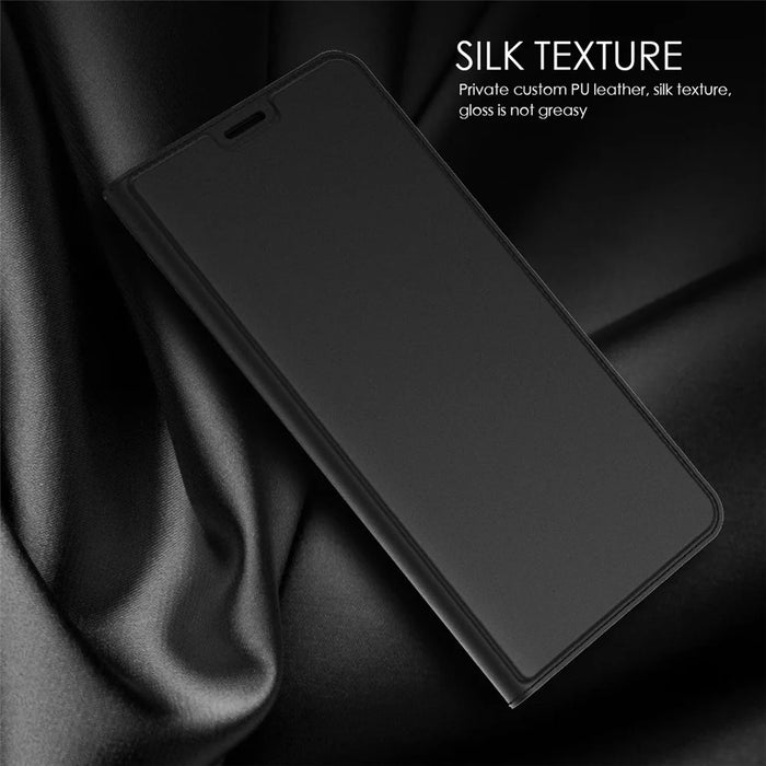 For iPhone 16 Pro Case Card Holder Stand Shockproof TPU PU Leather Phone Cover - Black - 7