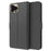 For iPhone 16 Pro Case PU Leather Phone Cover Card Slot Stand Magnetic Clasp - Black - 1