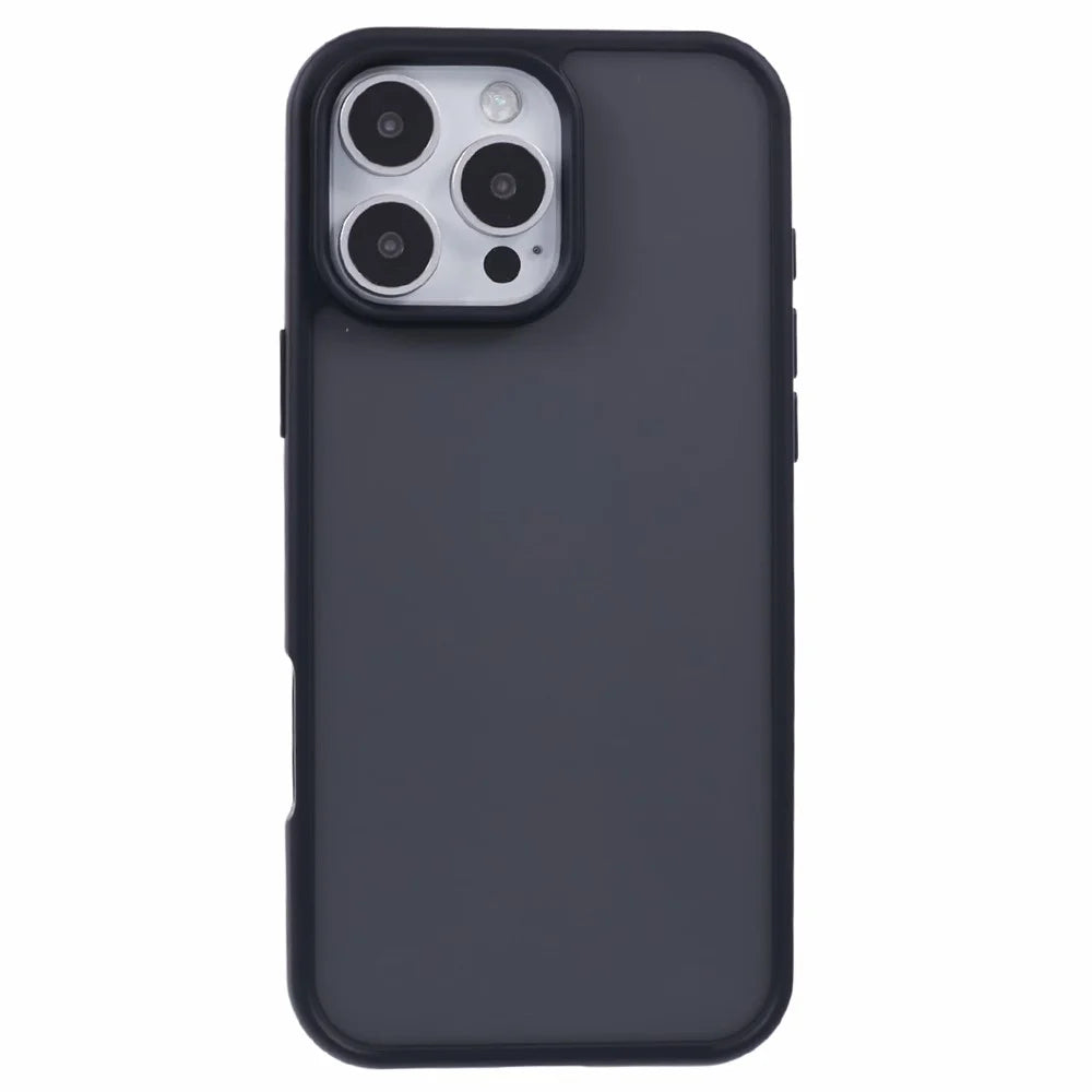 X-LEVEL For iPhone 16 Pro Max Case Acrylic + TPU Shockproof Phone Cover Skin-Friendly Touch - Black - 3