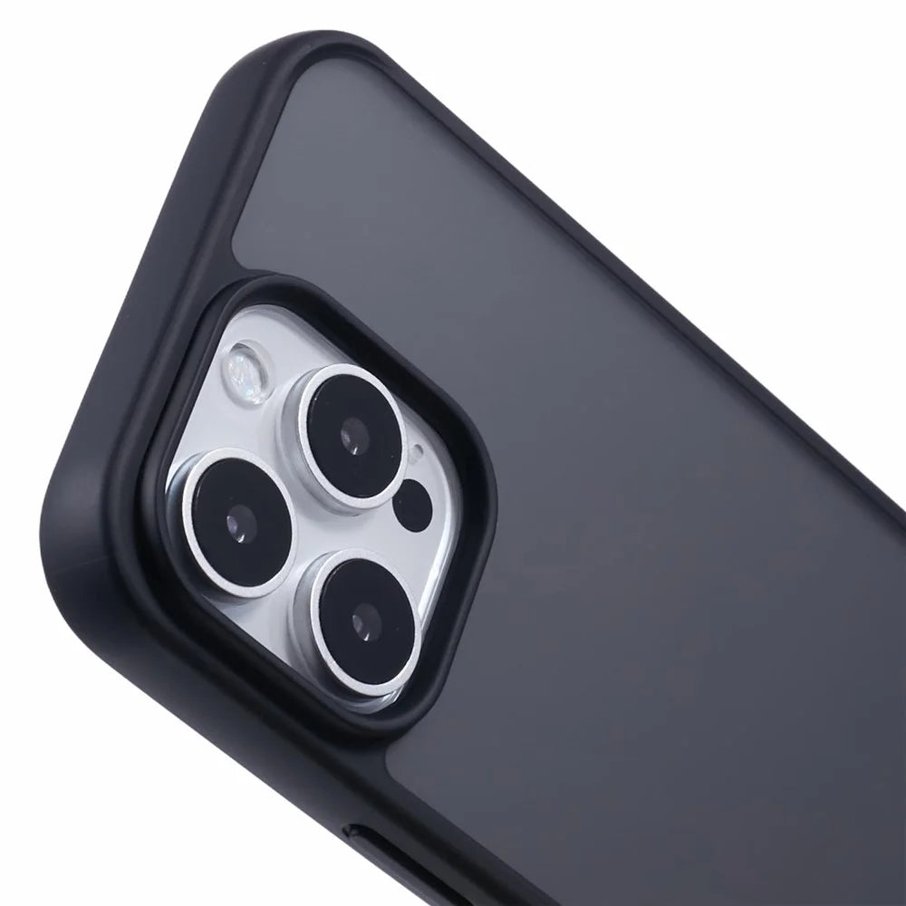 X-LEVEL For iPhone 16 Pro Max Case Acrylic + TPU Shockproof Phone Cover Skin-Friendly Touch - Black - 6
