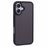 X-LEVEL For iPhone 16 Case Acrylic + TPU Rubberized Protective Phone Cover - Black - 1