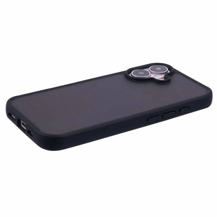 X-LEVEL For iPhone 16 Case Acrylic + TPU Rubberized Protective Phone Cover - Black - 5