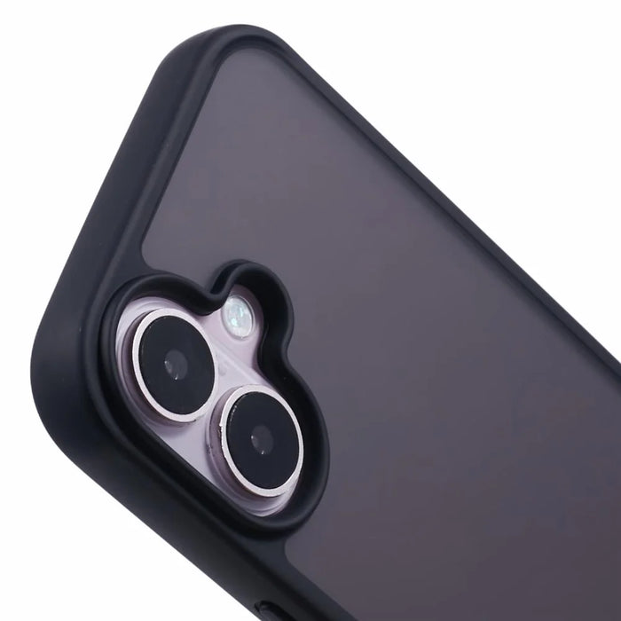 X-LEVEL For iPhone 16 Case Acrylic + TPU Rubberized Protective Phone Cover - Black - 6