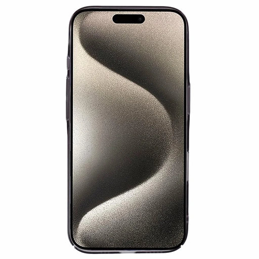 X-LEVEL For iPhone 16 Case Slim Hard PC Transparent Shockproof Phone Cover - Transparent Black - 2