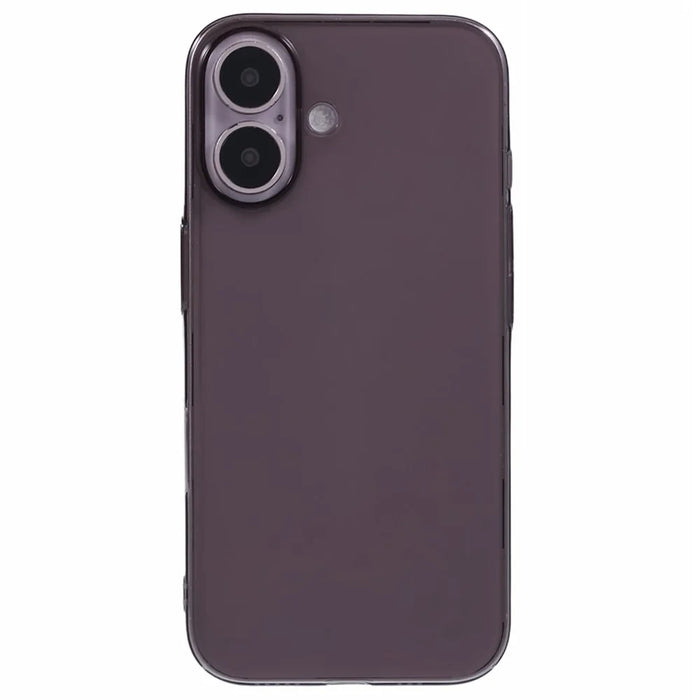 X-LEVEL For iPhone 16 Case Slim Hard PC Transparent Shockproof Phone Cover - Transparent Black - 3