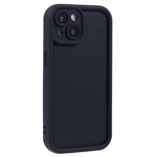 For iPhone 14 Anti-Scratch Phone Case Thickened TPU Phone Cover - Black - 1