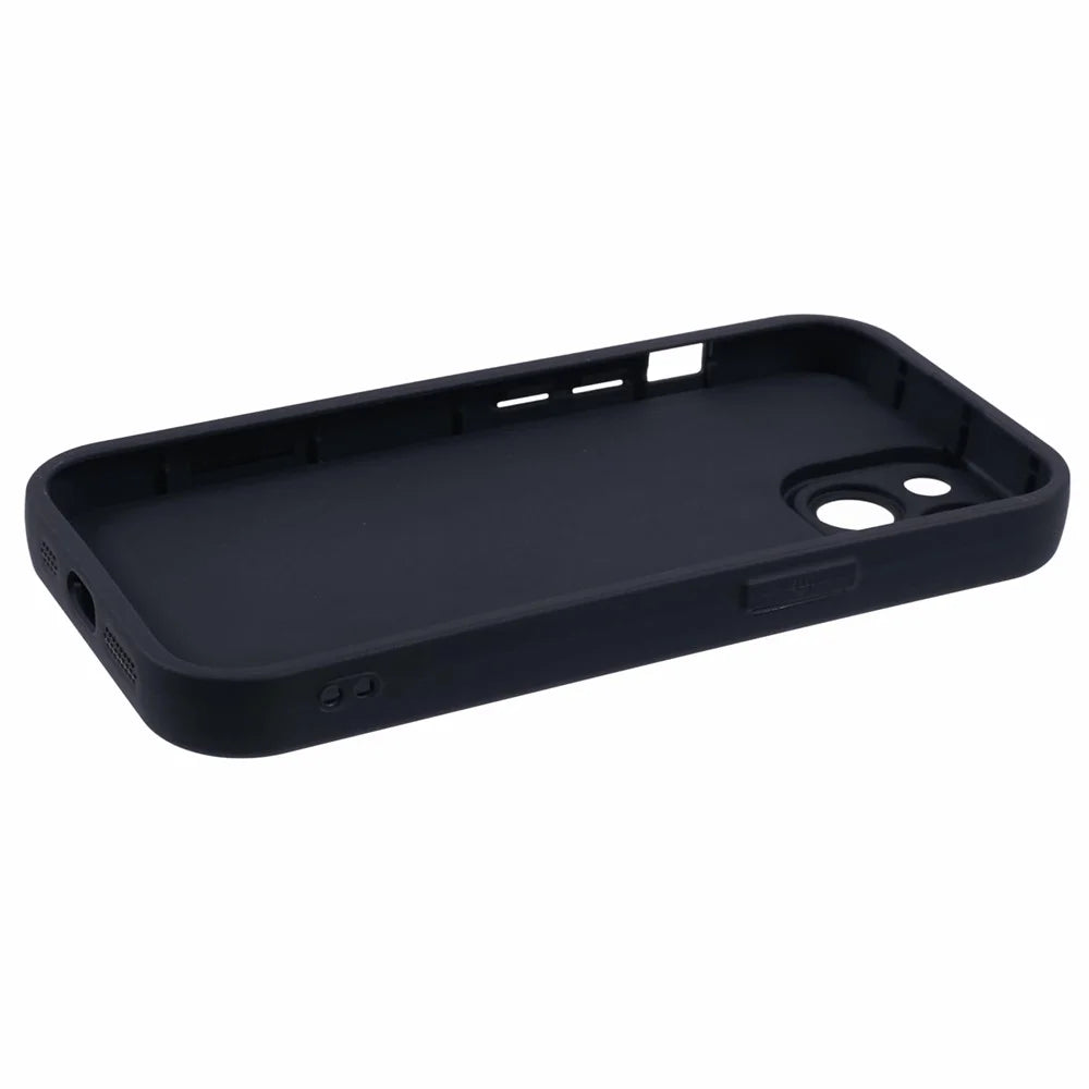 For iPhone 14 Anti-Scratch Phone Case Thickened TPU Phone Cover - Black - 4