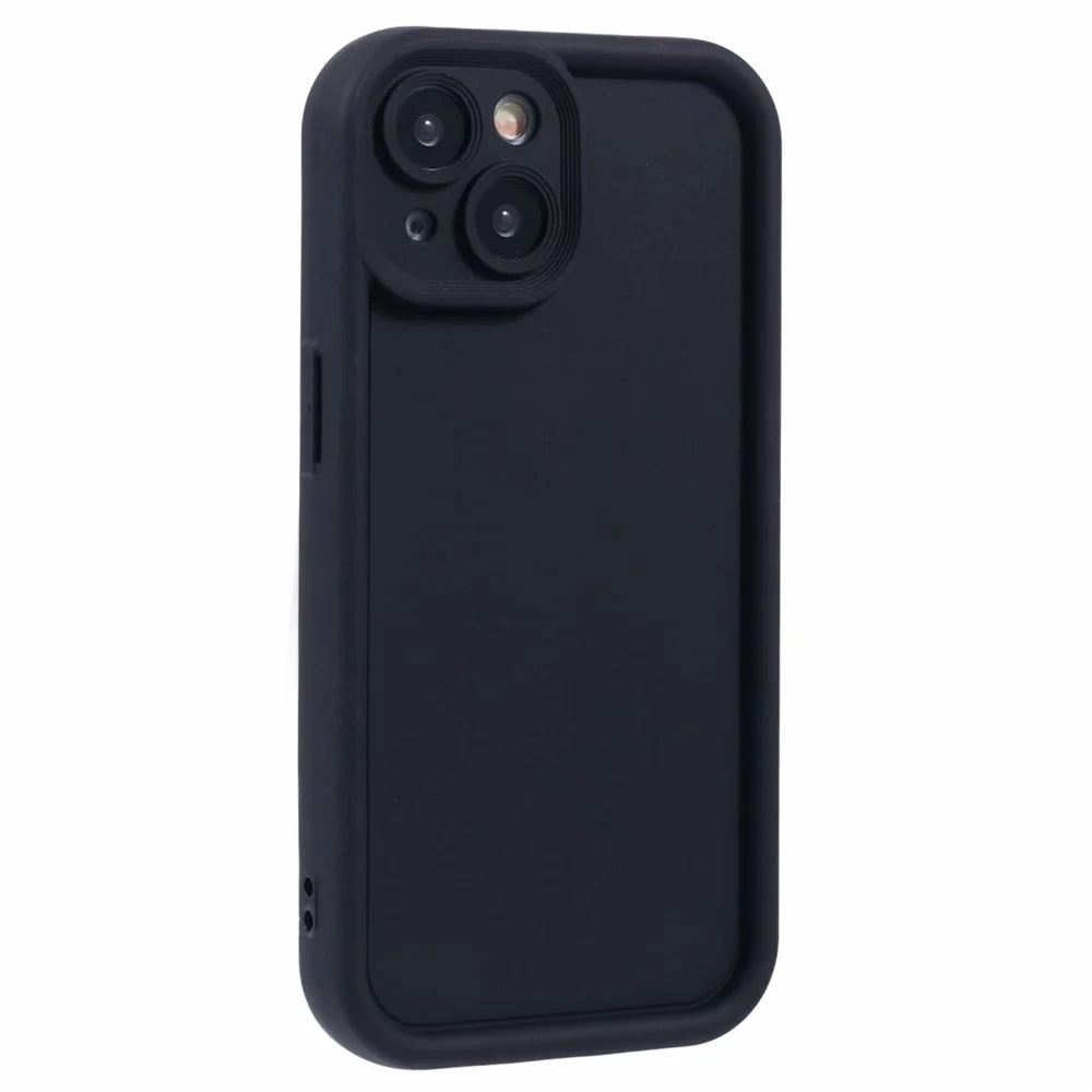 For iPhone 13 Phone Case Drop Protection TPU Cell Phone Cover - Black - 1