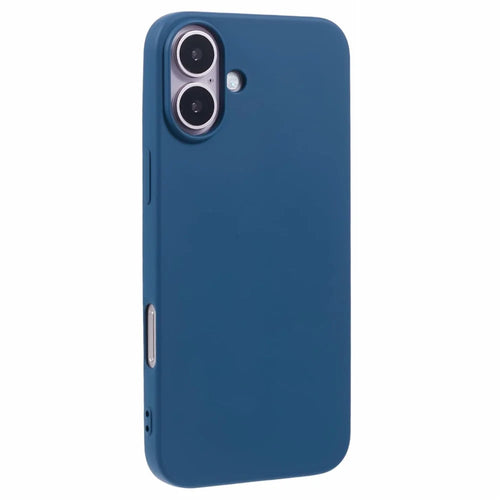 X-LEVEL For iPhone 16 Cell Phone Case Smooth Soft TPU Phone Cover with Liquid Silicone Texture - Blue - 1