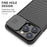 For iPhone 14 Pro Max Magnetic Case PC+TPU Phone Cover Slide Camera Protector - Blue - 3