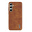 AZNS For Samsung Galaxy S24 FE Case Electroplating Crocodile Texture PU+TPU Phone Cover - Brown - 2