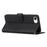 For iPhone 17e / 16e Case PU Leather Wallet Flip Phone Cover Calf Texture - Black - 3