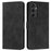 For Samsung Galaxy S24 FE Case Folding Stand PU Leather Phone Cover with Card Slots - Black - 1