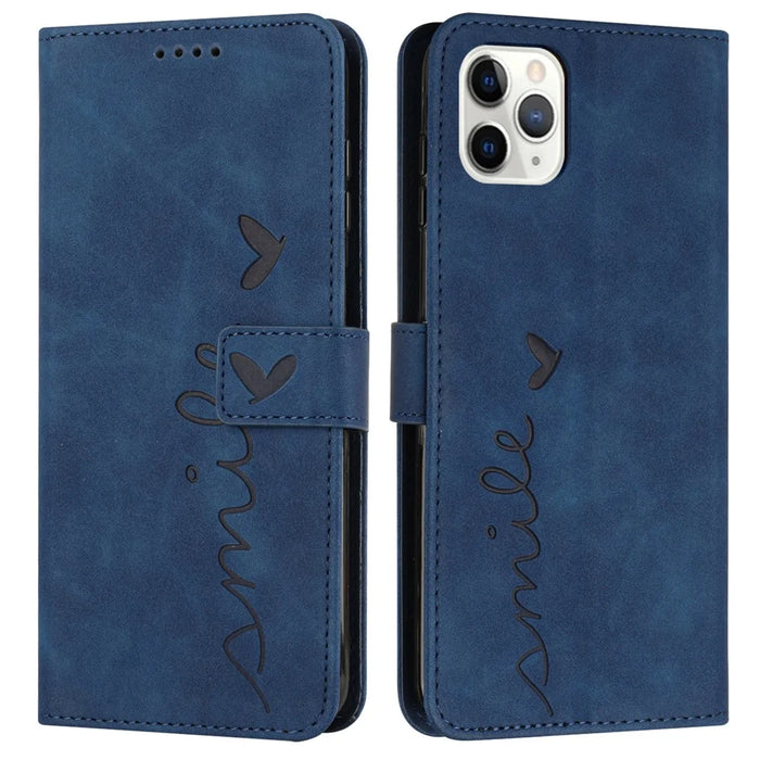 For iPhone 16 Pro Max Case TPU Shockproof Leather Magnetic Folio Phone Cover - Sapphire - 1