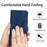 For iPhone 16 Pro Max Case TPU Shockproof Leather Magnetic Folio Phone Cover - Sapphire - 7